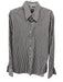 Boss Size XL Brown & White Cotton Striped Button Up Men's Long Sleeve Shirt Brown & White / XL