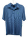 Polo Size Est S Blue & Light Blue Print Synthetic Striped Polo Short Sleeve Blue & Light Blue Print / Est S