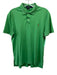 Polo Size M Green Cotton Blend Solid Polo Men's Short Sleeve Green / M