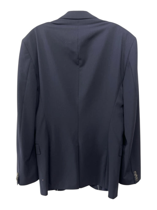 Boss Navy Wool Blend Solid 2 Button Men's Blazer Navy / 40L