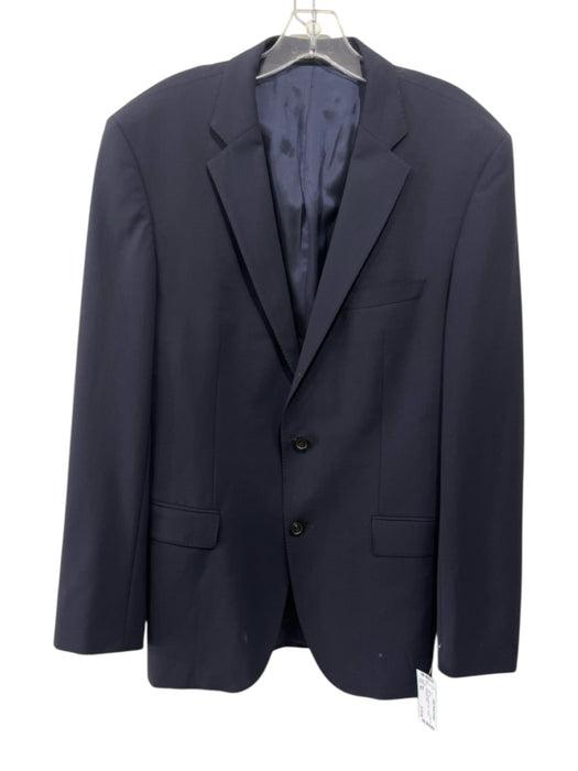 Boss Navy Wool Blend Solid 2 Button Men's Blazer Navy / 40L