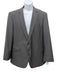 Boss Gray Wool & Silk Blend Micro 2 Button Men's Suit Gray / 42L