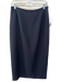 Kasper Size 6 Black Polyester darted Back Zip Maxi Pencil Skirt Black / 6
