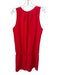 Amanda Uprichard Size M Red Silk Sleeveless Tie Neck Elastic Waist Mini Dress Red / M