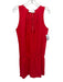 Amanda Uprichard Size M Red Silk Sleeveless Tie Neck Elastic Waist Mini Dress Red / M