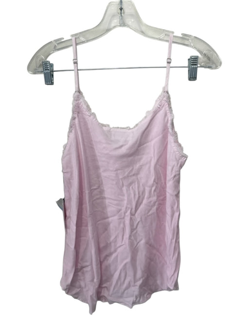 Bella Dahl Size M Light Pink Tencel Lyocell Spaghetti Strap Raw Hem Short Set Light Pink / M