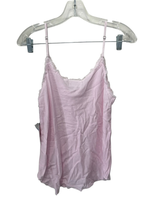 Bella Dahl Size M Light Pink Tencel Lyocell Spaghetti Strap Raw Hem Short Set Light Pink / M