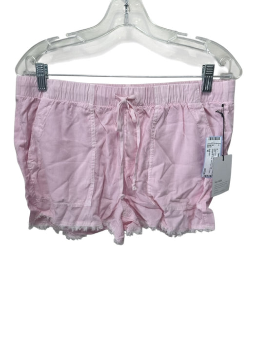 Bella Dahl Size M Light Pink Tencel Lyocell Spaghetti Strap Raw Hem Short Set Light Pink / M