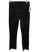 Mother Size 28 Black Cotton Button & Zip Front Skinny Front Slit Raw Hem Jeans Black / 28