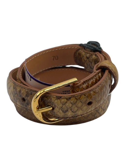 Nili Lotan snake print Leather Gold hardware Belts snake print / 70