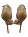 Stuart Weitzman Shoe Size 9 Beige Leather Ankle Strap Sandals Beige / 9