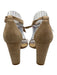 Alexandre Birman Shoe Size 38.5 Taupe Biege Suede Upper Knot Front Sandals Taupe Biege / 38.5