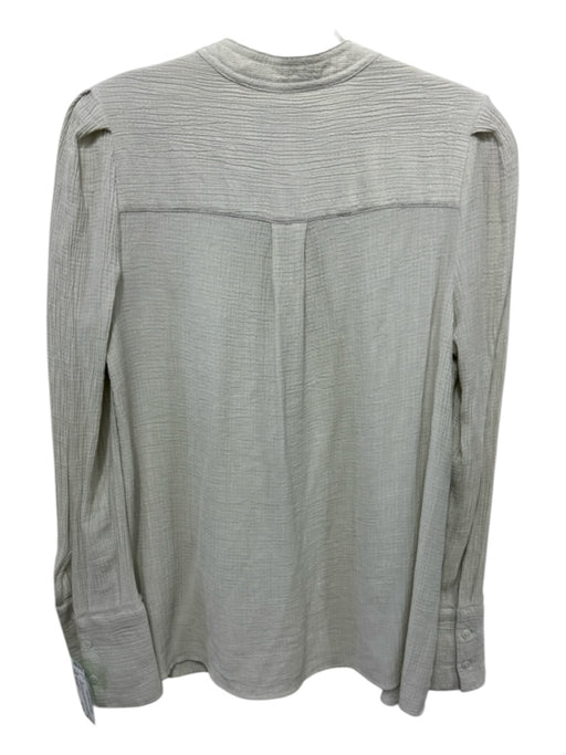 Brochu Walker Size Small Green Gray Viscose Blend Long Sleeve Gauze Top Green Gray / Small
