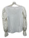 5a7 Cinq a Sept Size S White Cotton Long Sleeve Wide Neck Long Sleeve Top White / S