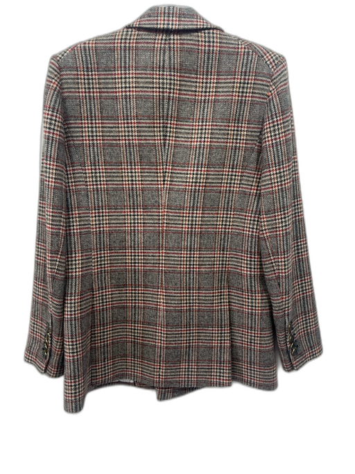 Veronica Beard Size 0 Beige, Black, Multi Acrylic Blend 4 Button Lapel Jacket Beige, Black, Multi / 0