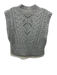 Veronica Beard Size S Gray Wool Blend Cable Knit Sleeveless Vest Gray / S