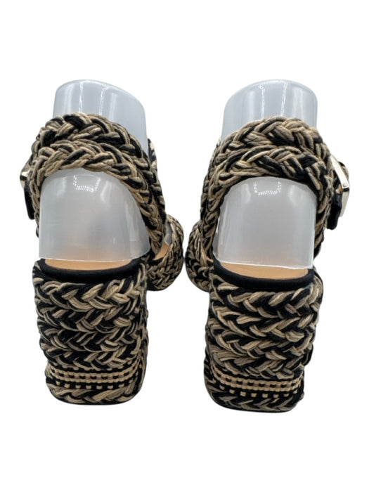 Castaner Shoe Size 39 Black & Multi Textile open toe Ankle Buckles Sandals Black & Multi / 39