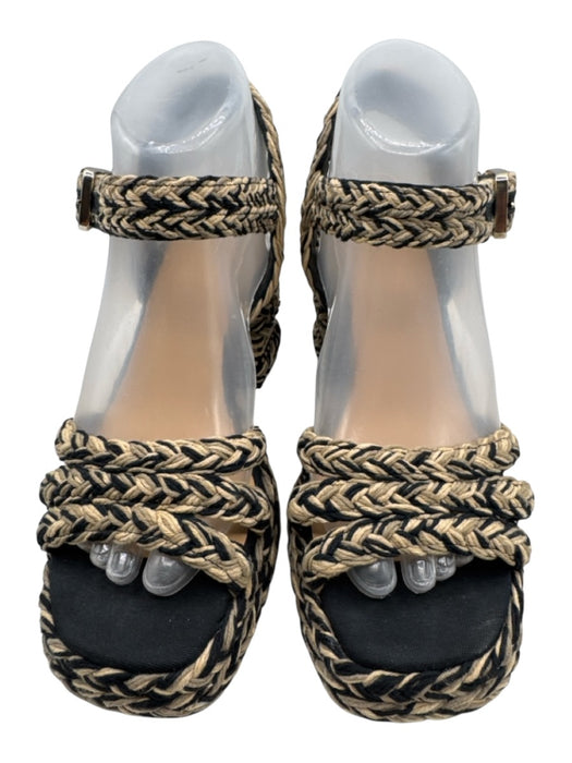 Castaner Shoe Size 39 Black & Multi Textile open toe Ankle Buckles Sandals Black & Multi / 39