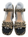 Castaner Shoe Size 39 Black & Multi Textile open toe Ankle Buckles Sandals Black & Multi / 39