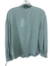 Vince Size XS Sage green Silk Long Balloon Sleeve Mock Neck Back Zip Top Sage green / XS