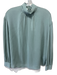 Vince Size XS Sage green Silk Long Balloon Sleeve Mock Neck Back Zip Top Sage green / XS