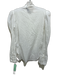 Veronica Beard Jeans Size Small White Cotton Long Sleeve Button Front Top White / Small