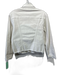 L'agence Size S/P White Cotton Denim Silver Buttons Patch Pocket Raw Hem Jacket White / S/P