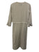 Alice Walk Size XS Tan & White Cotton Long Sleeve Striped Button Up Dress Tan & White / XS