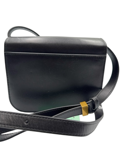 Loeffler Randall Black & Gold Leather Gold hardware Adjustable Strap Bag Black & Gold / Small