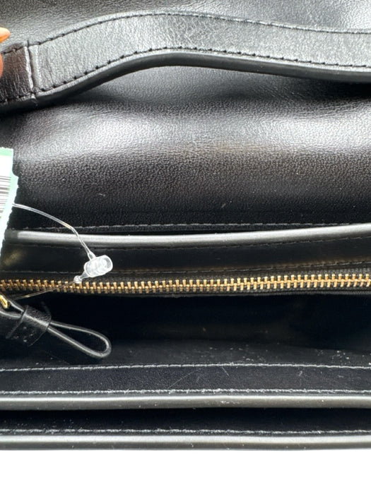 Loeffler Randall Black & Gold Leather Gold hardware Adjustable Strap Bag Black & Gold / Small
