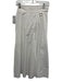Tibi Size 0 White Cotton Poplin Tie Waist Wrap D Ring Midi Skirt White / 0