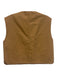 Destree Size S Camel Brown Cotton Ornate buttons Boxy Vest Top Camel Brown / S
