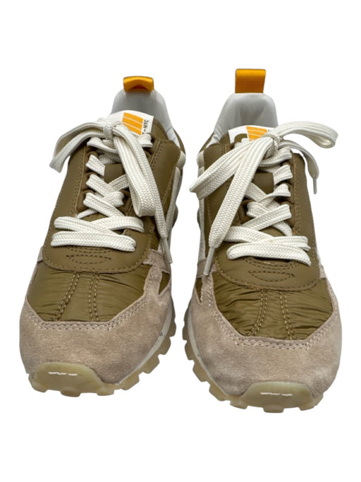 Oncept Shoe Size 8.5 Khaki & Cream Suede Nylon Lace Up Low Top Sneakers Khaki & Cream / 8.5