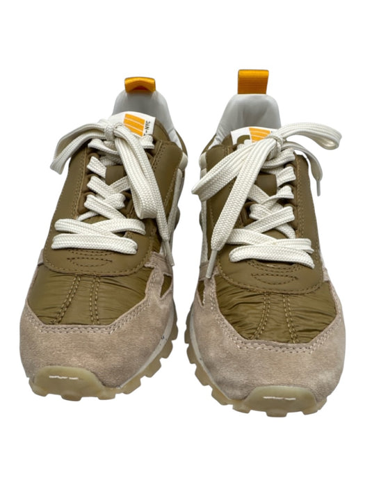 Oncept Shoe Size 8.5 Khaki & Cream Suede Nylon Lace Up Low Top Sneakers Khaki & Cream / 8.5