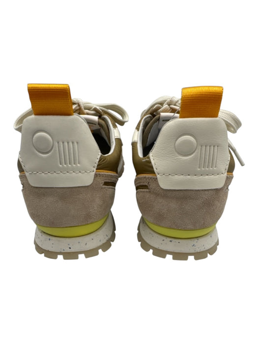 Oncept Shoe Size 8.5 Khaki & Cream Suede Nylon Lace Up Low Top Sneakers Khaki & Cream / 8.5