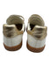 Back 70 Shoe Size 9 White, Beige, Gold Leather Velcro Low Top Sneakers White, Beige, Gold / 9