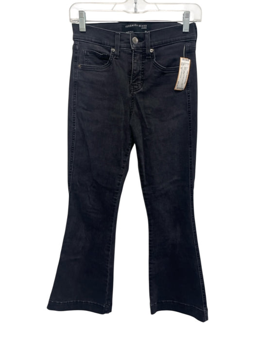 Veronica Beard Jeans Size 25 Black Cotton Low Rise Slim Fit Boot Cut Jeans Black / 25