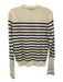 La Ligne Size XS Beige & Black Cotton Long Sleeve Stripe Sweater Beige & Black / XS
