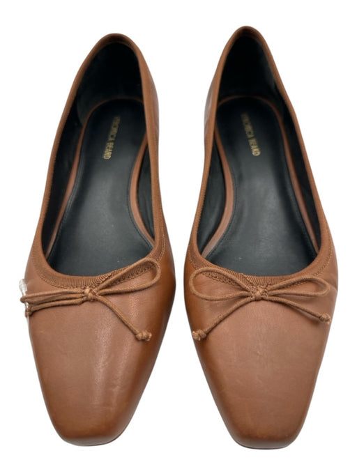 Veronica Beard Shoe Size 8.5 Brown Leather Upper Bow detail Chisel Toe Pumps Brown / 8.5