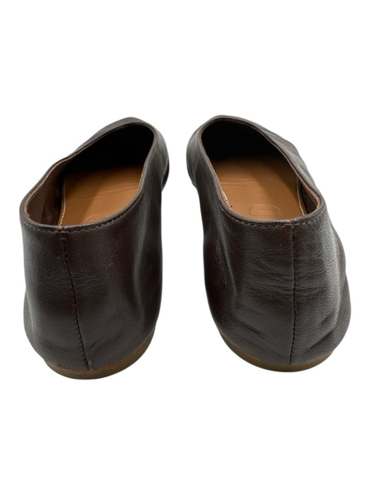 Staud Shoe Size 39 Dark Brown Leather Upper Pump Round Toe Ballerina Flats Dark Brown / 39