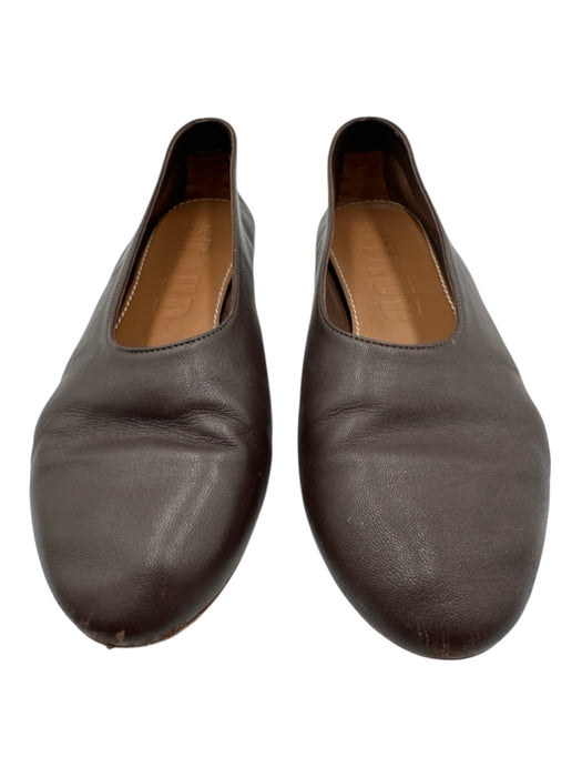 Staud Shoe Size 39 Dark Brown Leather Upper Pump Round Toe Ballerina Flats Dark Brown / 39