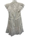 Sea New York Size XS White Cotton Tiered Ruffle Cap Sleeve Back Zip Midi Dress White / XS