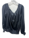 Ramy Brook Size L Black Polyester Off Shoulder Balloon Sleeve Elastic Band Top Black / L