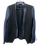 Tibi Size 6 Black & Blue Poly Blend Zip Detail Denim Open Front Blazer Black & Blue / 6
