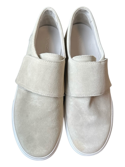 Vince Shoe Size 8 Light Gray Suede Platform Velcro Sneakers Light Gray / 8
