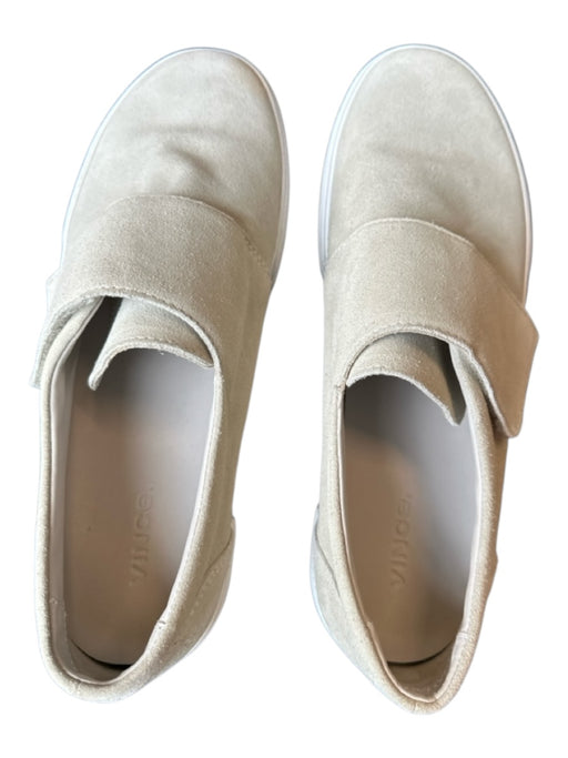 Vince Shoe Size 8 Light Gray Suede Platform Velcro Sneakers Light Gray / 8