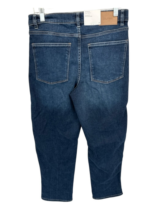 DL1961 Size 28 Dark Wash Cotton Blend High Waist Straight Leg Jeans Dark Wash / 28