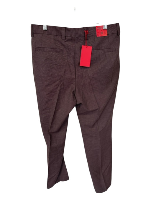 Hugo Boss NWT Size 34 Maroon Wool Blend Trouser Men's Pants Maroon / 34