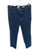 Frame Size 30 Dark Wash Cotton Denim Wide Leg High Waist Jeans Dark Wash / 30