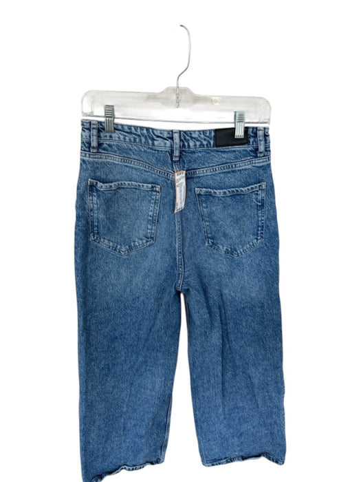 Rails Size 29 Med Dark Wash Cotton High Waist Button Fly Wide Leg Jeans Med Dark Wash / 29